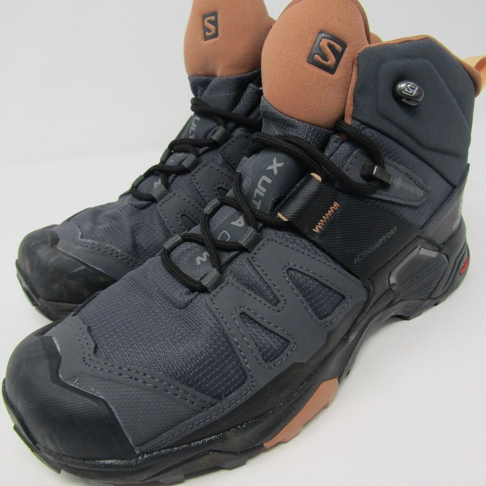 Salomon X Ultra 4 Mid GTX Women's Size 7 Waterproof Hiking Boots Grey 412956